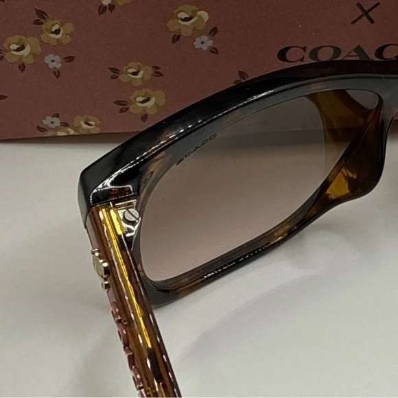 Coach Disney Mickey Mouse HC8374U-512013(CH561 Tortoise Pink 51mm Sunglasses - Picture 9 of 11